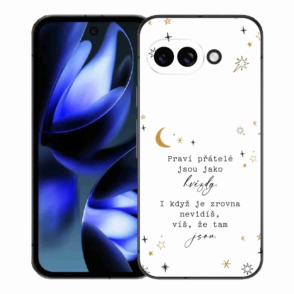 Gél borítás mmCase a Google Pixel 9a - Idézet 6 fehér háttérrel