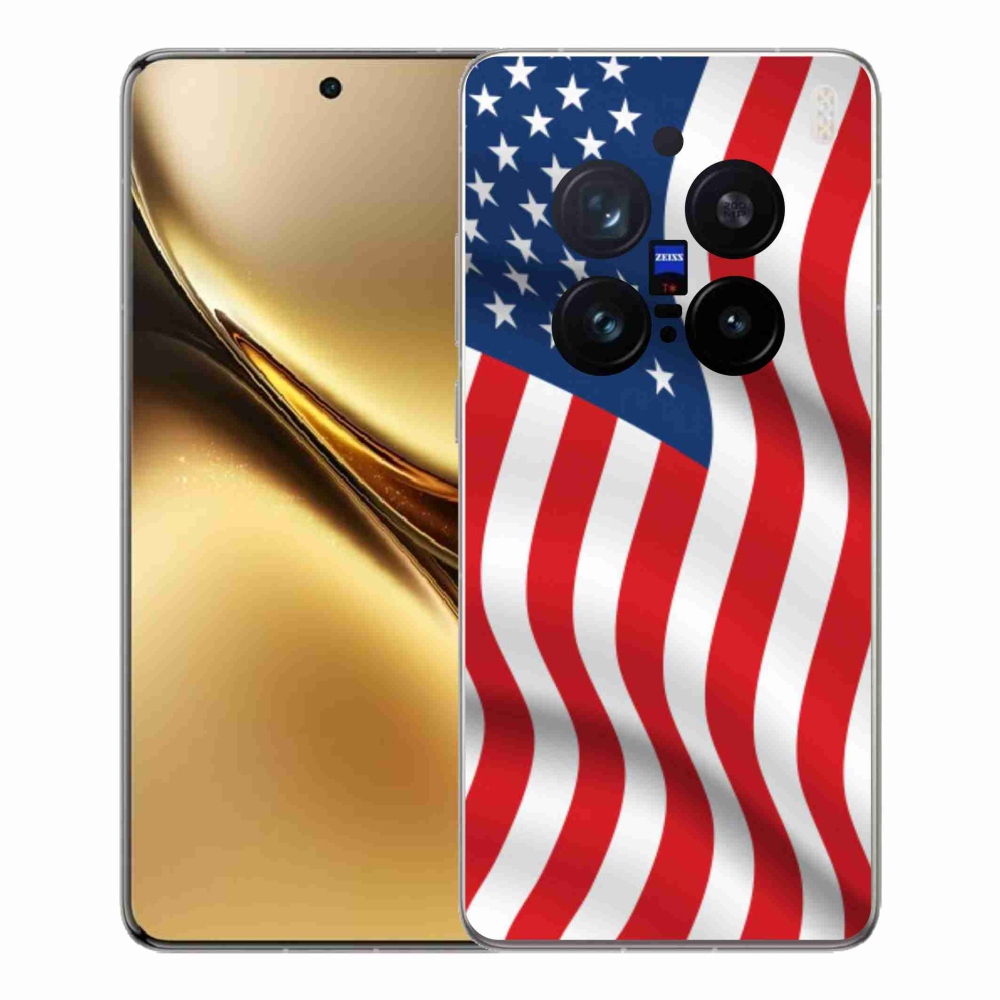 Zselés borítás mmCase a Vivo X200 Pro 5G készülékhez - amerikai zászló