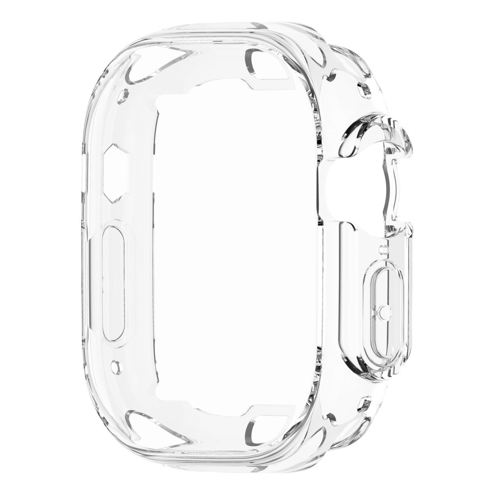 Puha, felpattintható gél védőtok Apple Watch Ultra/Ultra 2 49 mm-es órához - átlátszó