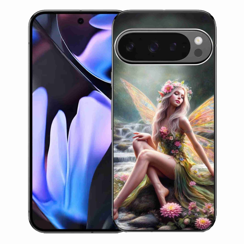 Zselés borítás mmCase a Google Pixel 9 Pro XL-hez - pillangó nő 1