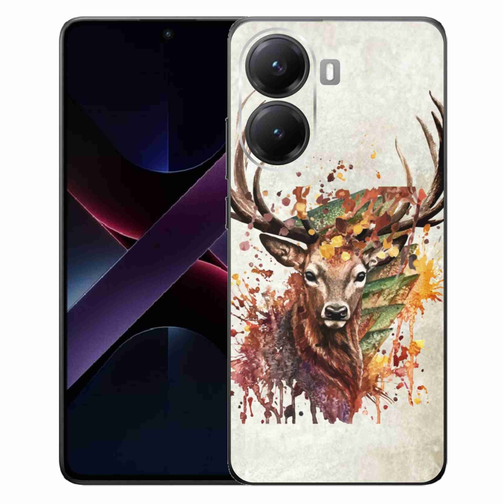 Gél borítás mmCase a Xiaomi Poco X7 Pro 5G számára - szarvas 1