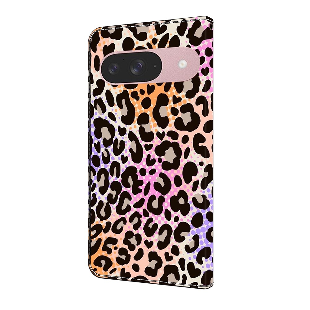 Sima könyv tok Google Pixel 10 Pro/Pixel 10 - leopárd mintás tok