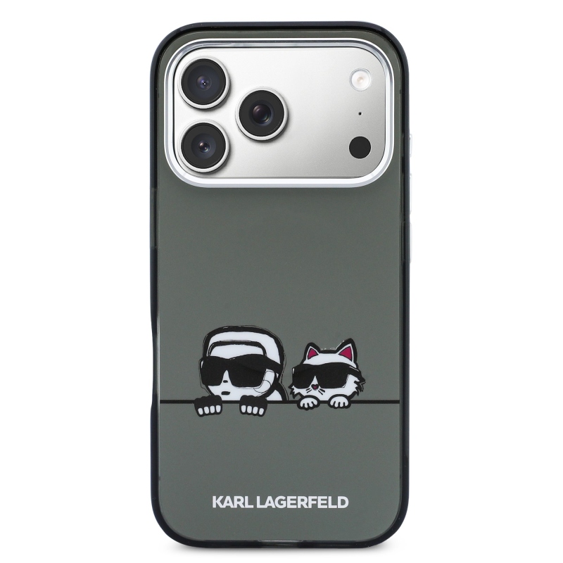 Karl Lagerfeld IML K&CH Heads logós MagSafe hátlap iPhone 17 Próhoz, fekete