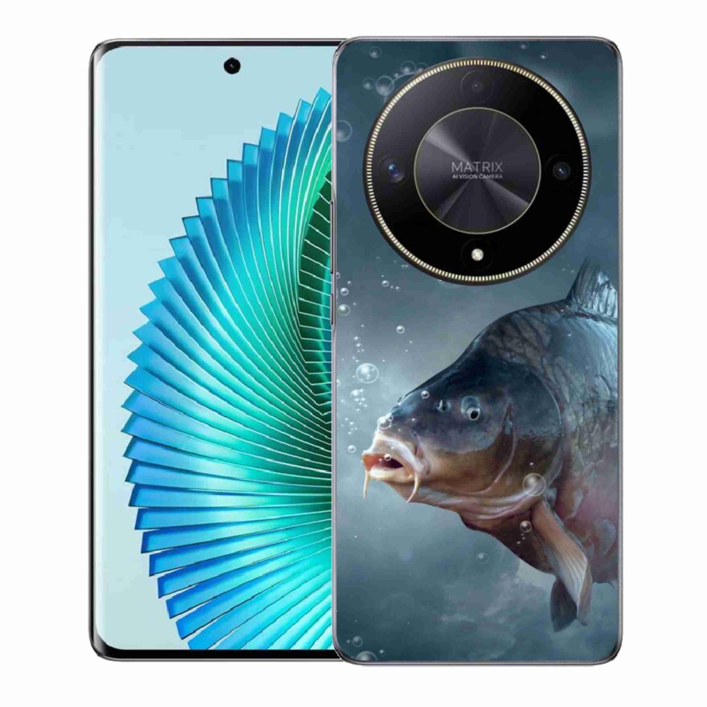 Gél borítás mmCase a Honor Magic 6 Lite 5G számára - ponty és buborékok