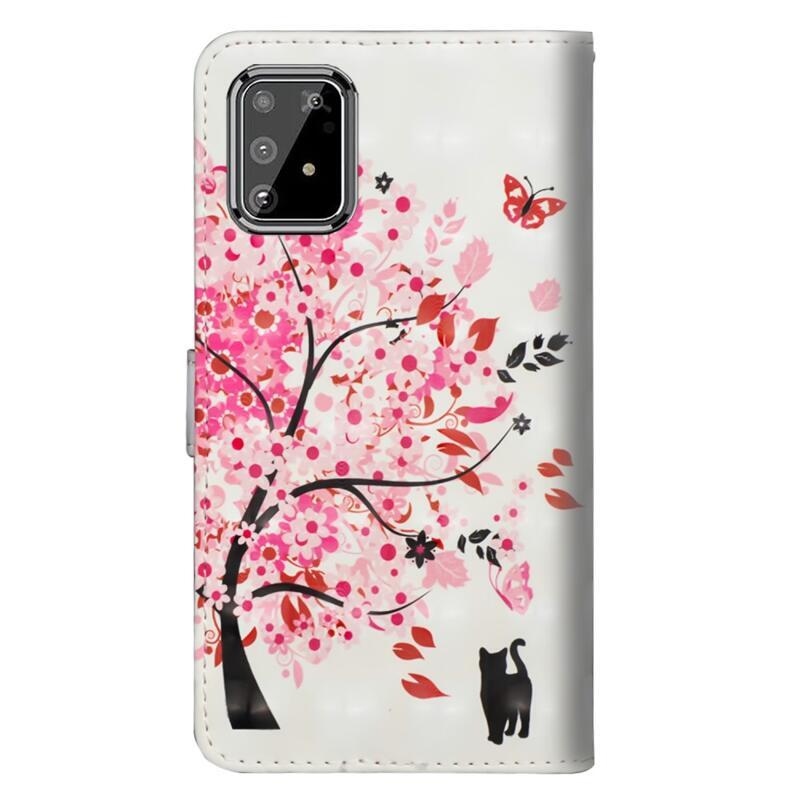 Nyomtatott pénztárca tok Samsung Galaxy S10 Lite-hoz - virágzó fa