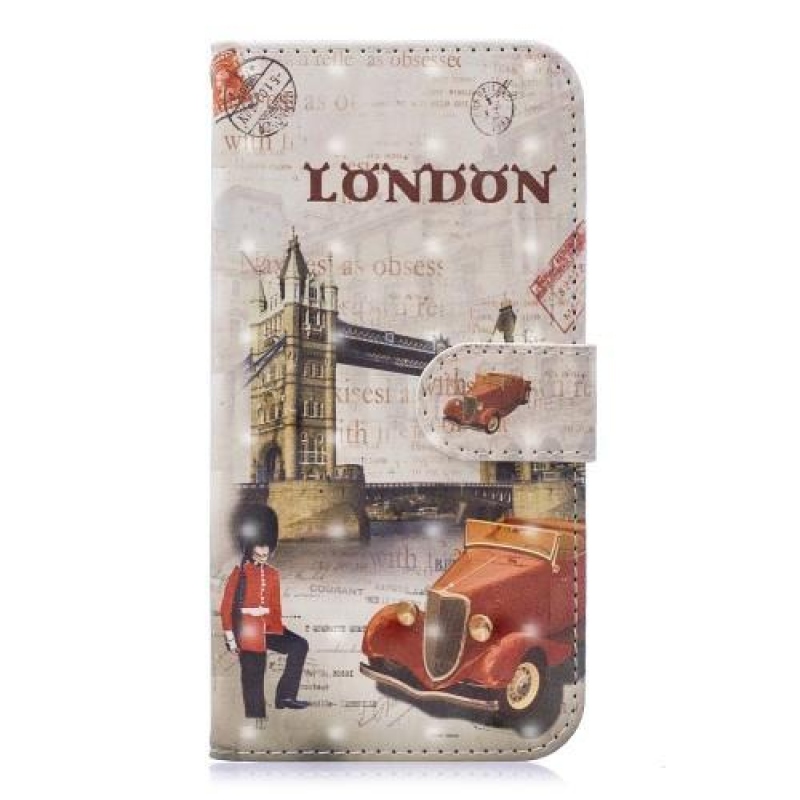 Könnyű PU bőr pénztárca tok Samsung Galaxy A20/A30-hoz - Tower Bridge Londonban