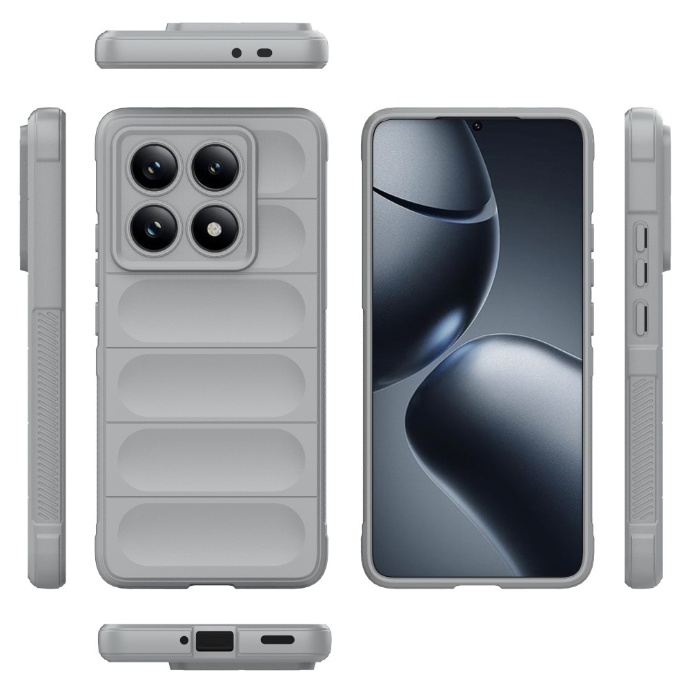 Rugg tartós zselés tok Xiaomi Redmi Note 14 Pro 5G/Poco X7 5G - világosszürke