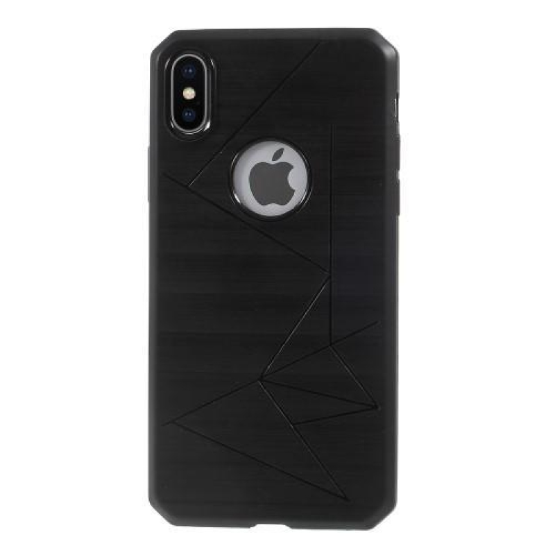 Lines iPhone X zselés tok - Fekete