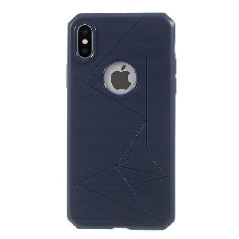 Lines zselés tok iPhone X készülékhez - sötétkék