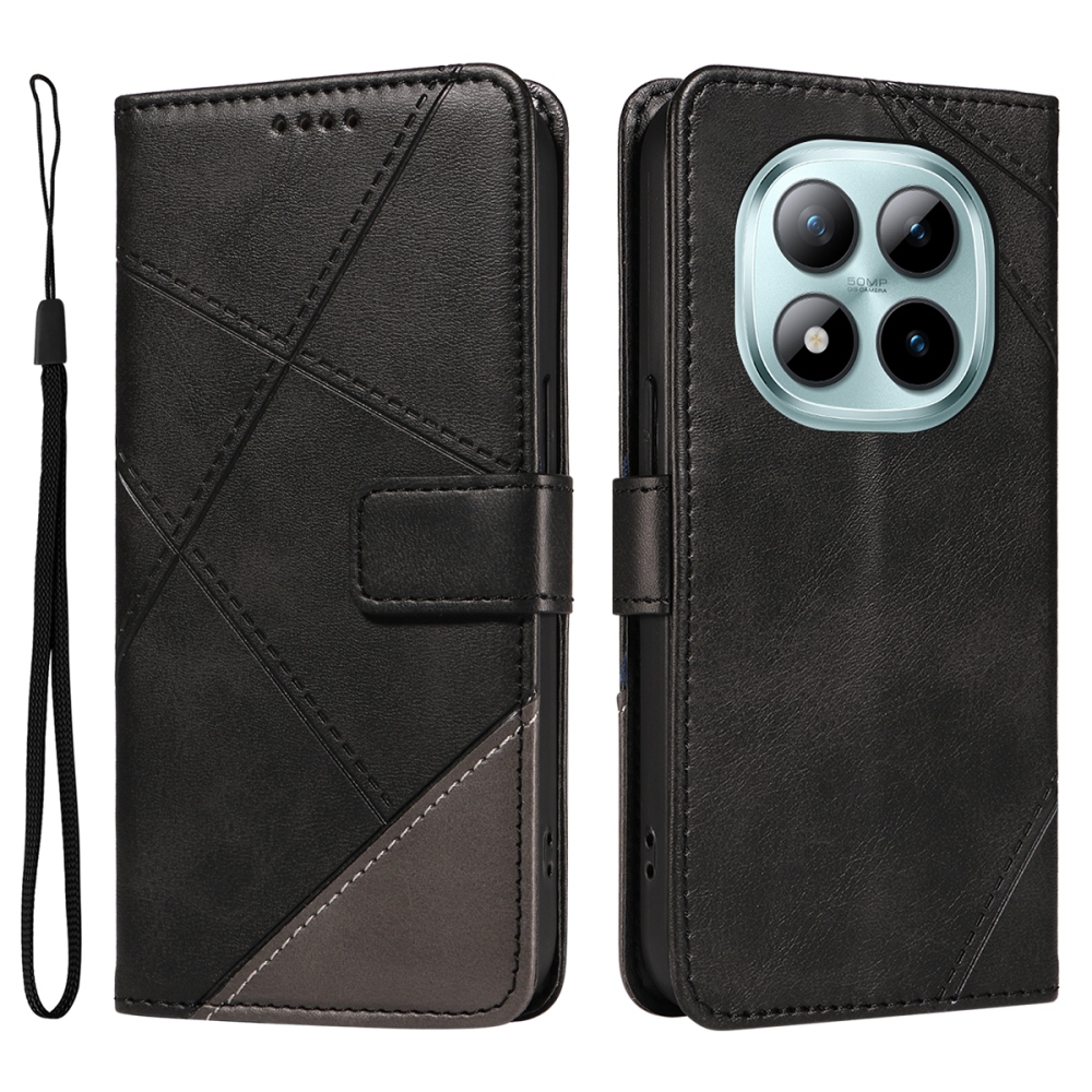 Vonalak könyv tok Xiaomi Redmi Note 15 Pro+ 5G - fekete