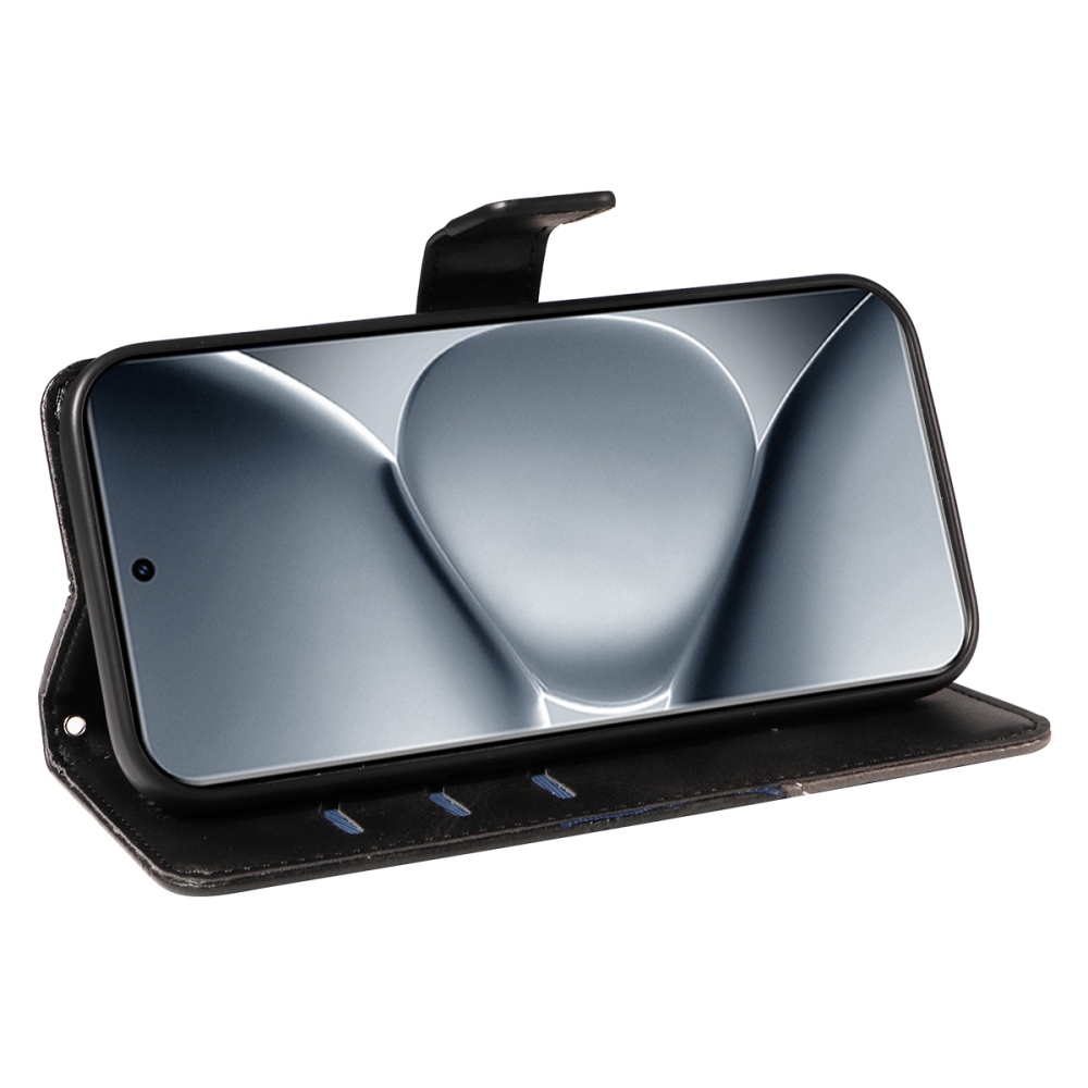 Vonalak könyv tok Xiaomi Redmi Note 15 Pro+ 5G - fekete