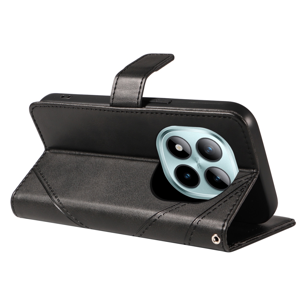 Vonalak könyv tok Xiaomi Redmi Note 15 Pro+ 5G - fekete