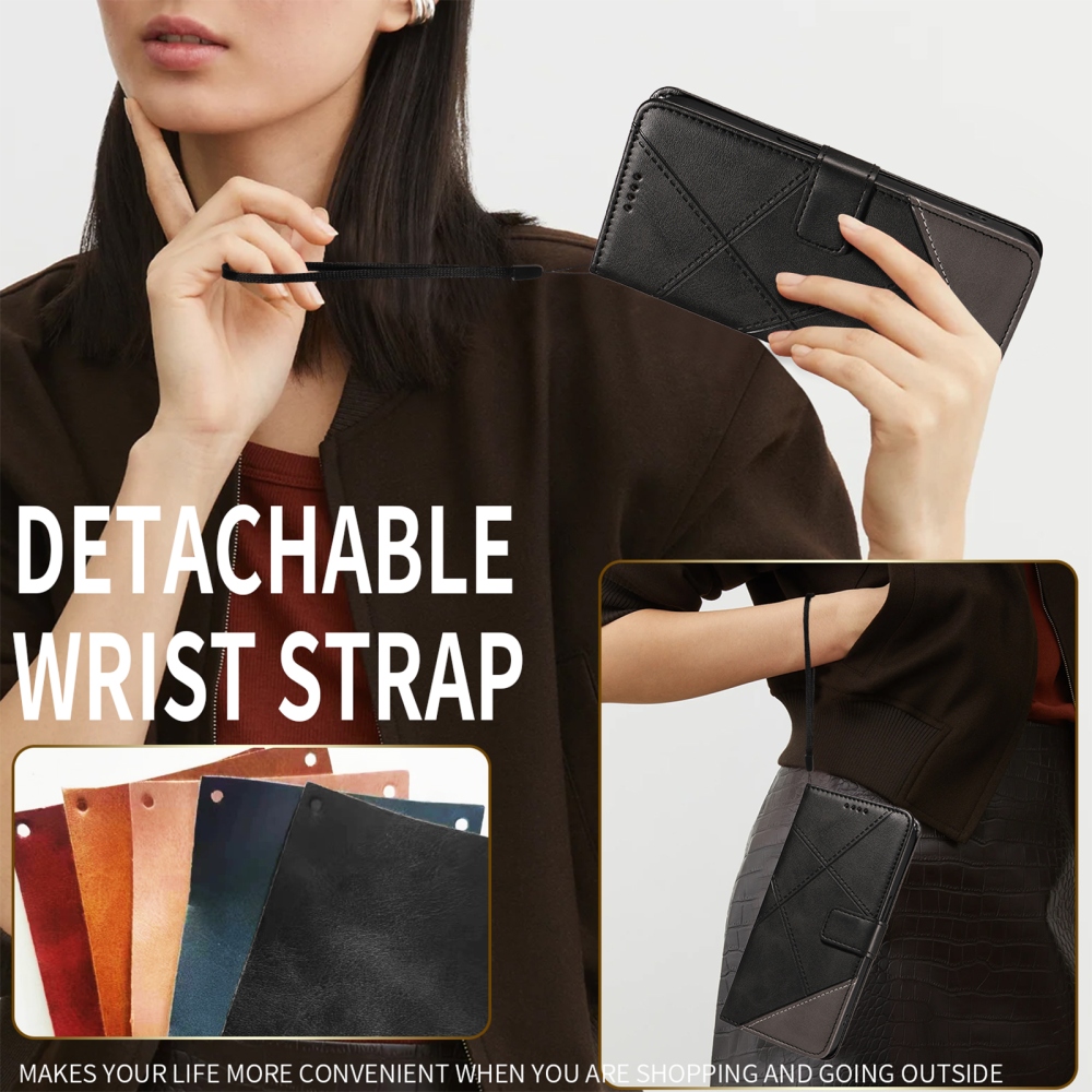 Vonalak könyv tok Xiaomi Redmi Note 15 Pro+ 5G - fekete