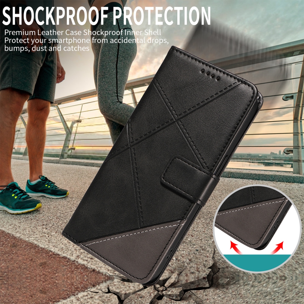 Vonalak könyv tok Xiaomi Redmi Note 15 Pro+ 5G - fekete