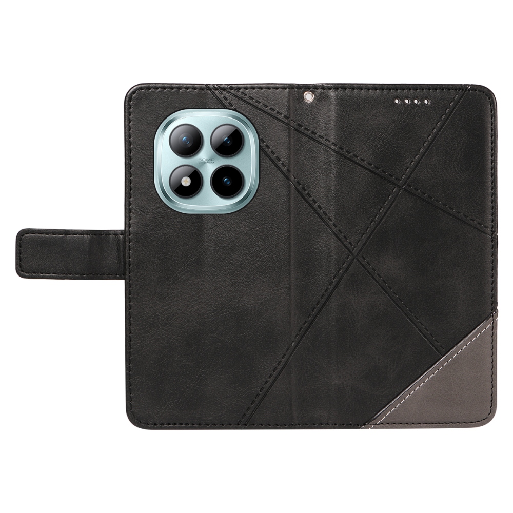 Vonalak könyv tok Xiaomi Redmi Note 15 Pro+ 5G - fekete