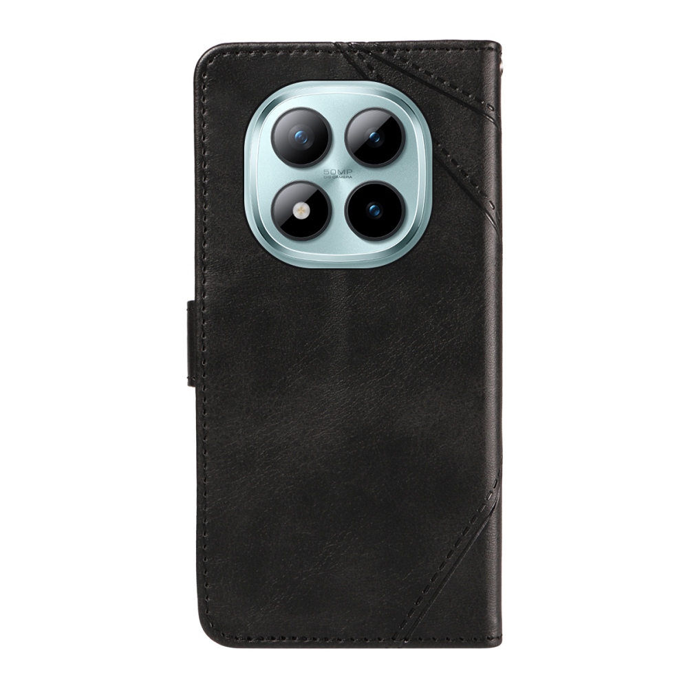 Vonalak könyv tok Xiaomi Redmi Note 15 Pro+ 5G - fekete