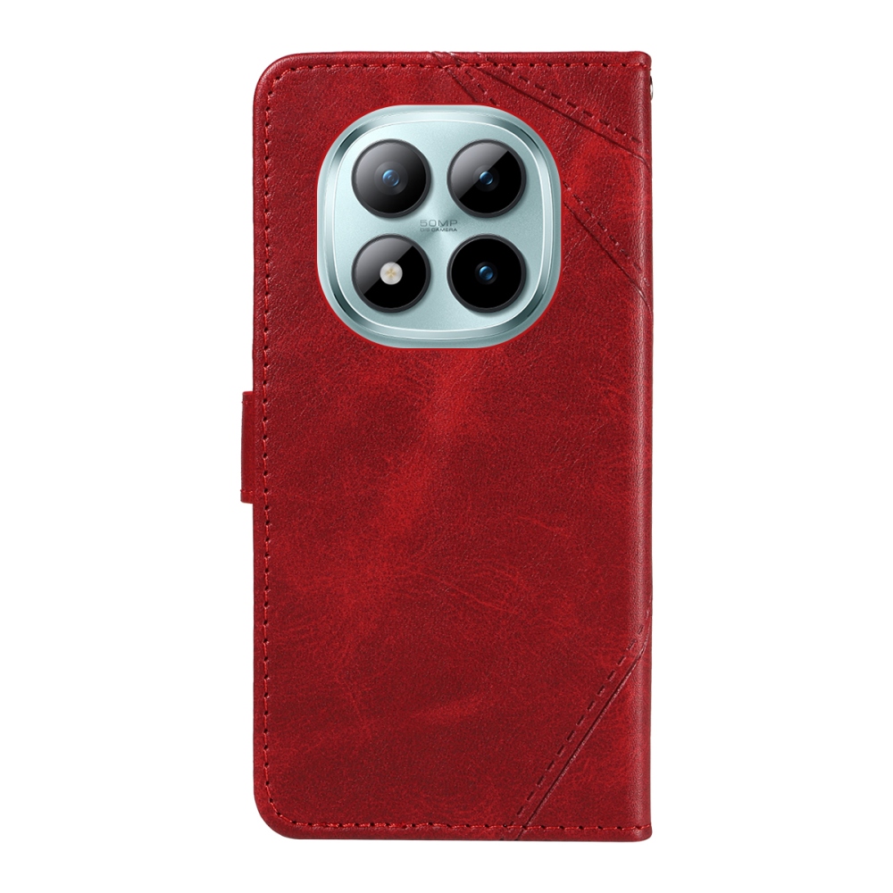 Vonalak könyv tok Xiaomi Redmi Note 15 Pro+ 5G - piros