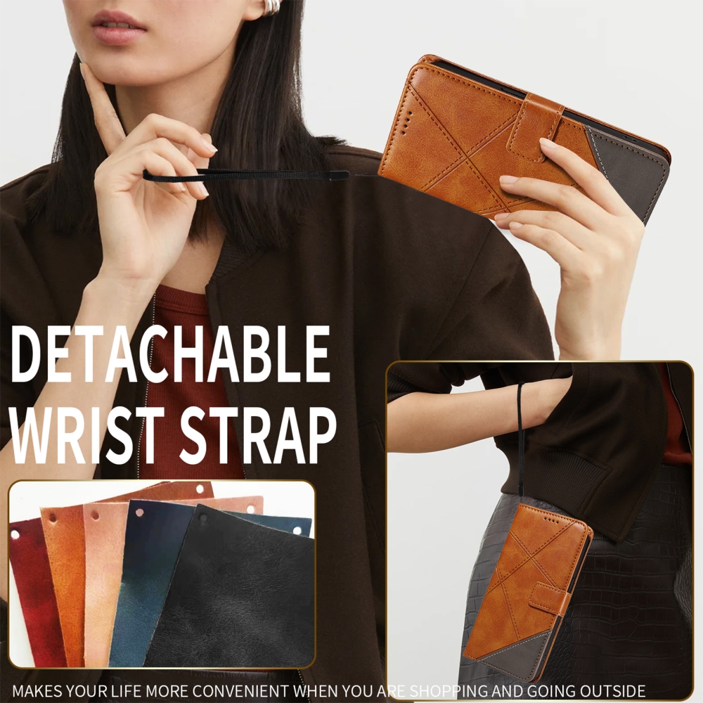 Vonalas könyv tok Xiaomi Redmi Note 15 Pro+ 5G - barna