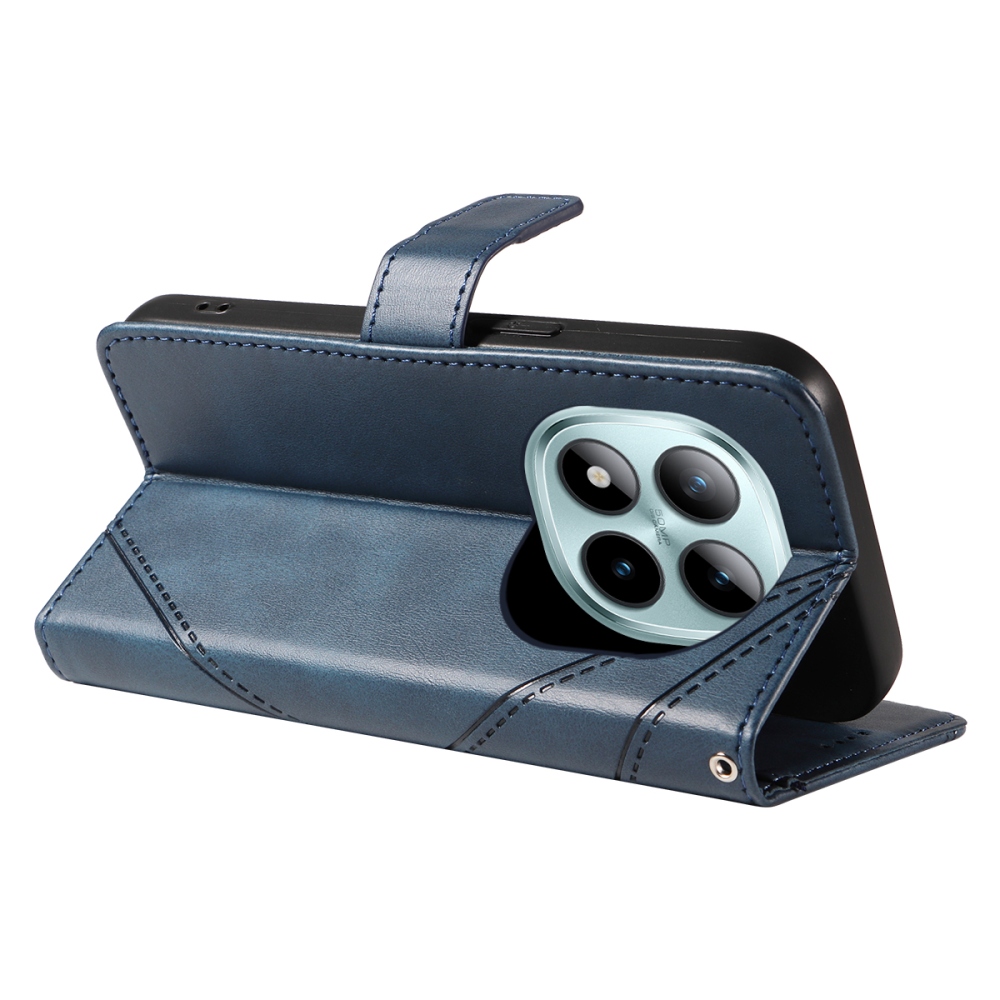 Vonalas könyv tok Xiaomi Redmi Note 15 Pro+ 5G - kék