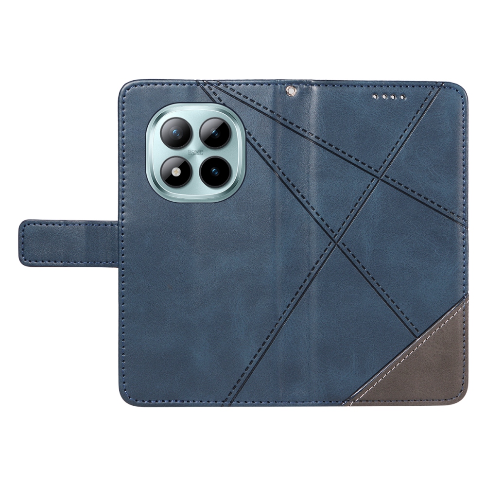 Vonalas könyv tok Xiaomi Redmi Note 15 Pro+ 5G - kék