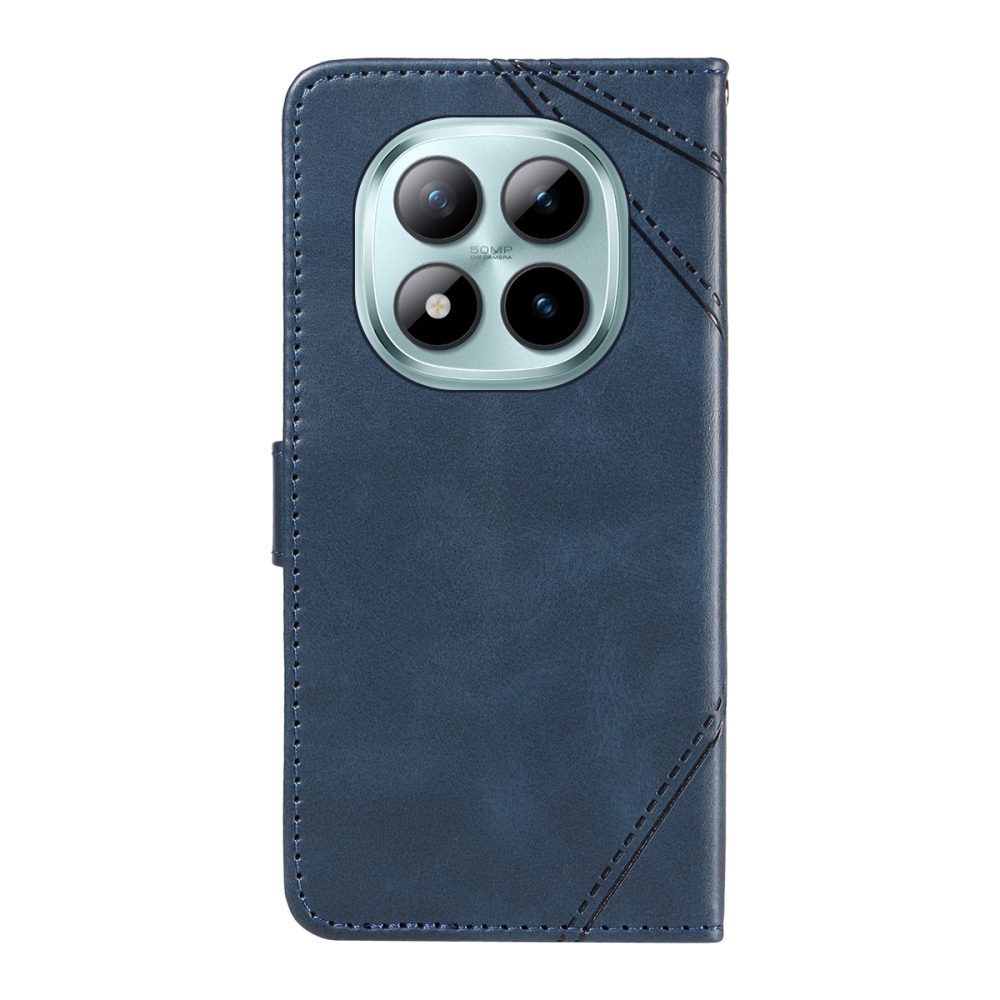 Vonalas könyv tok Xiaomi Redmi Note 15 Pro+ 5G - kék