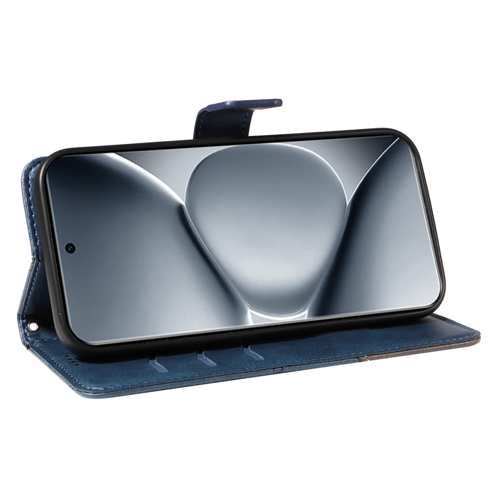 Vonalas könyv tok Xiaomi Redmi Note 15 Pro+ 5G - kék