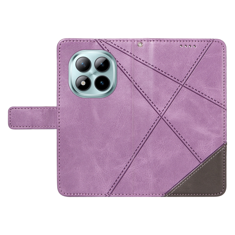 Vonalak könyv tok Xiaomi Redmi Note 15 Pro+ 5G - világos lila