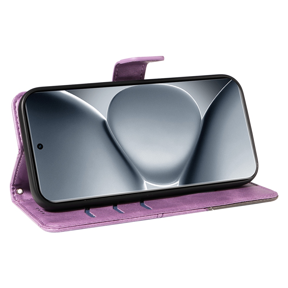 Vonalak könyv tok Xiaomi Redmi Note 15 Pro+ 5G - világos lila