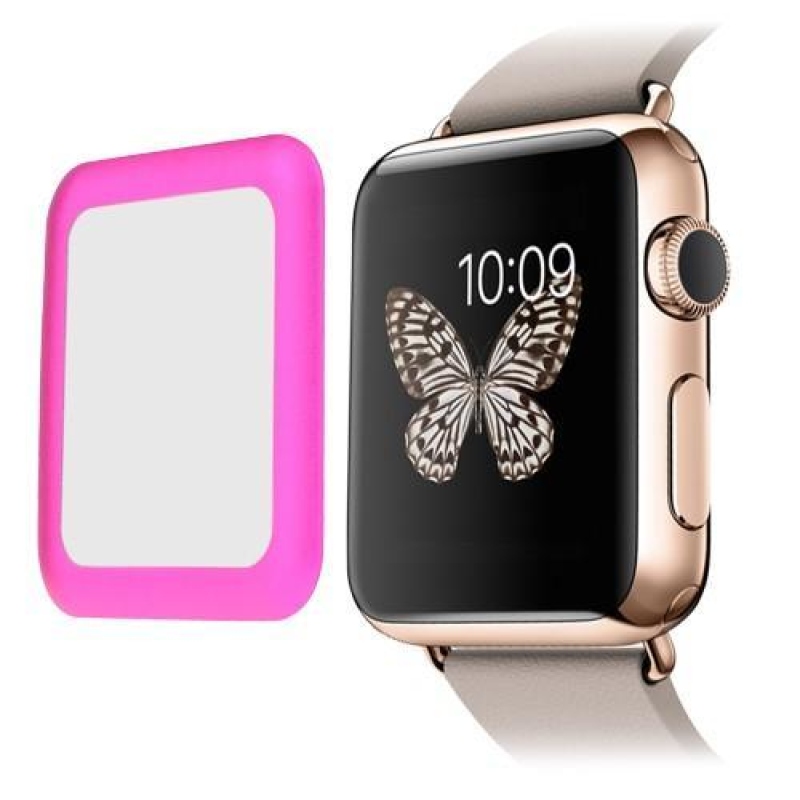 Link edzett üveg kerettel az Apple Watch 42mm-es órájához - rózsaszínű