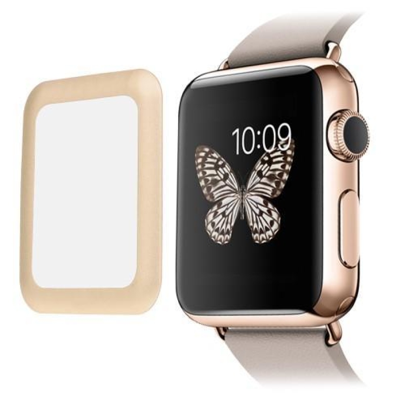 Link edzett üveg kerettel Apple Watch 42mm órához - arany színű