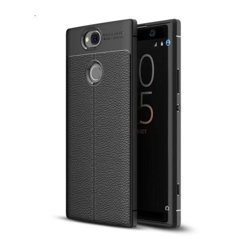 Litch zselés borítás Sony Xperia XA2 Plus készülékhez - fekete