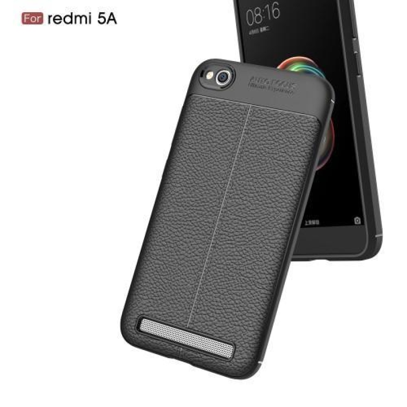 Litch zselés tok texturált hátlappal Xiaomi Redmi 5A - sötétkék