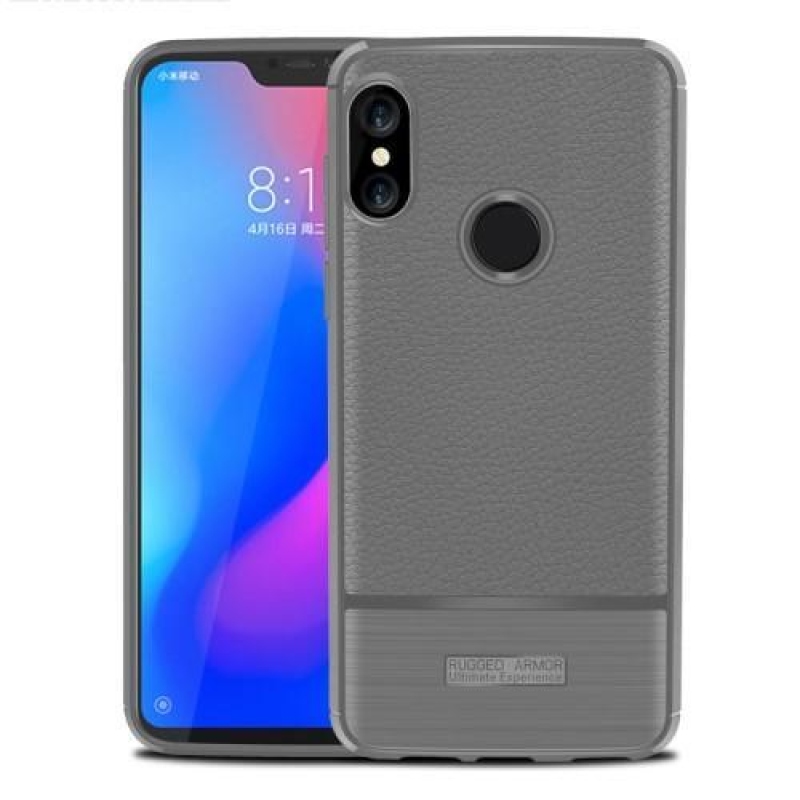 Litch tartós zselés borítás a Xiaomi Mi A2 Lite készülékhez - szürke