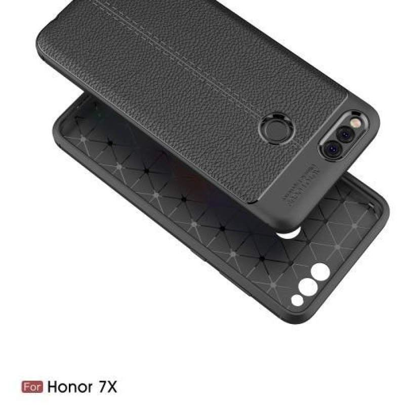 Litch tartós zselés tok a Honor 7X készülékhez - fekete