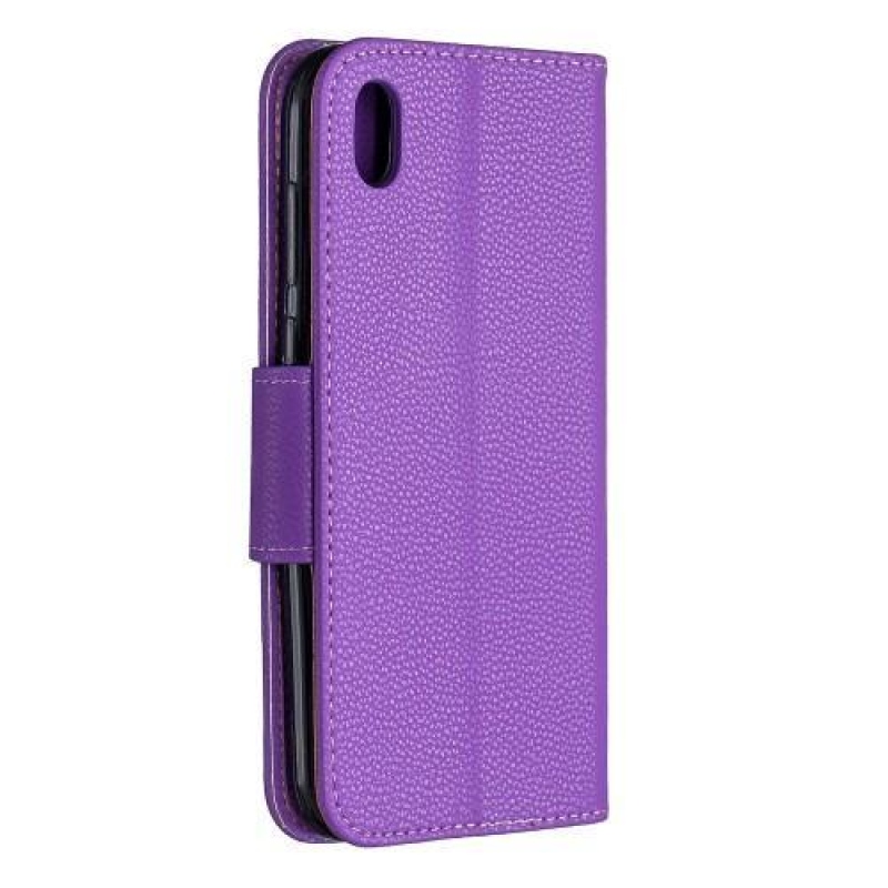Litch PU bőr pénztárca tok Huawei Y5 (2019) / Honor 8S - lila