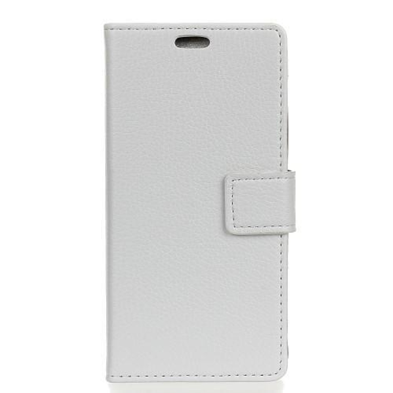 Litch PU bőr pénztárca tok Xiaomi Redmi Note 6 Pro-hoz - fehér