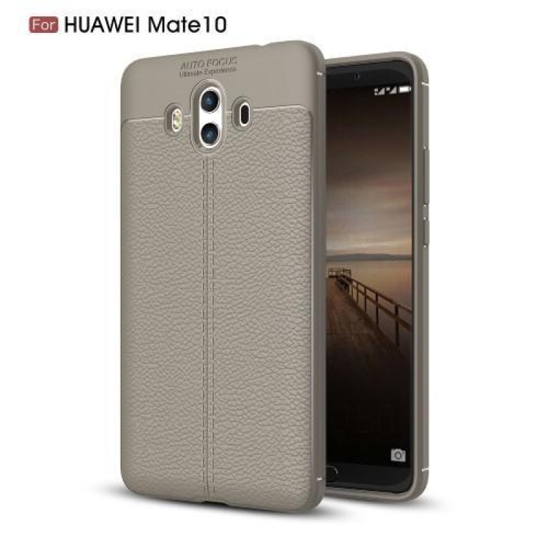 Litchi zselés tok Huawei Mate 10 - szürke