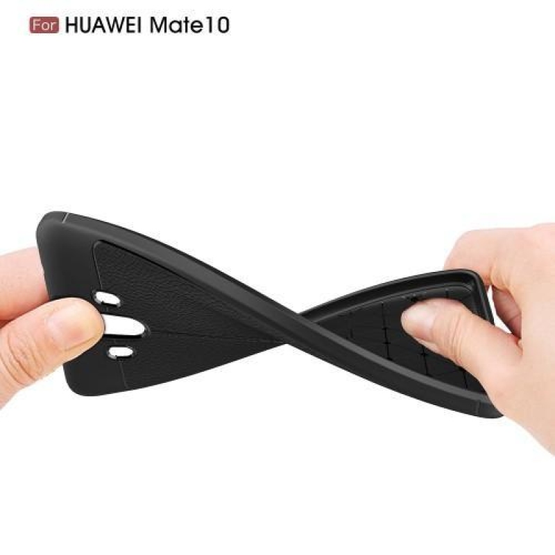 Litchi zselés tok Huawei Mate 10 - sötétkék
