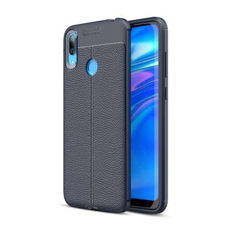 Litchi zselés tok Huawei Y7 (2019) - fekete