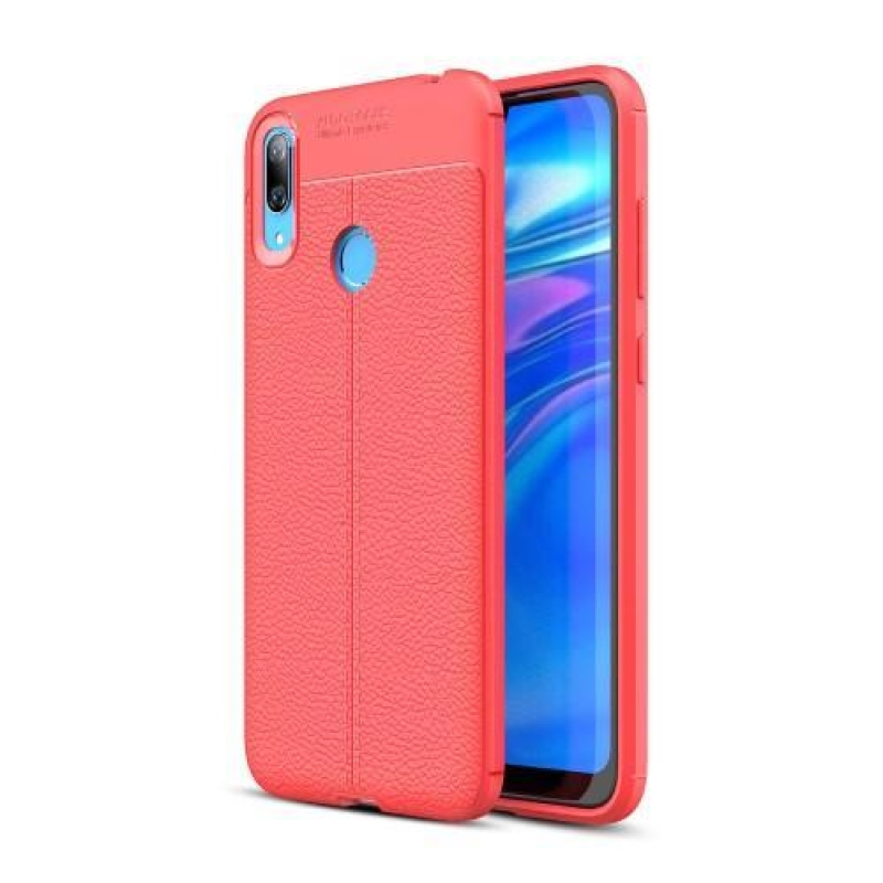 Litchi zselés tok Huawei Y7 (2019) - piros