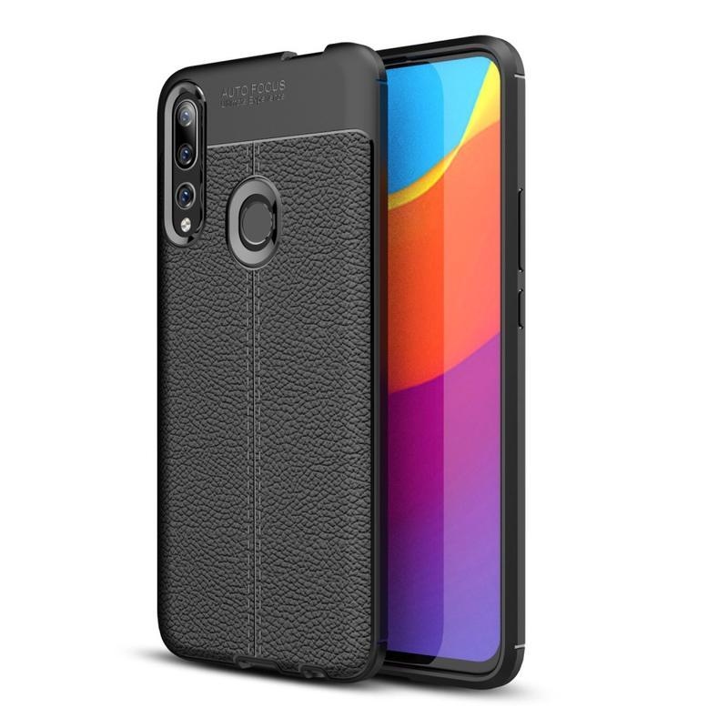 Litchi gélálló tok a Huawei P Smart Z számára - fekete
