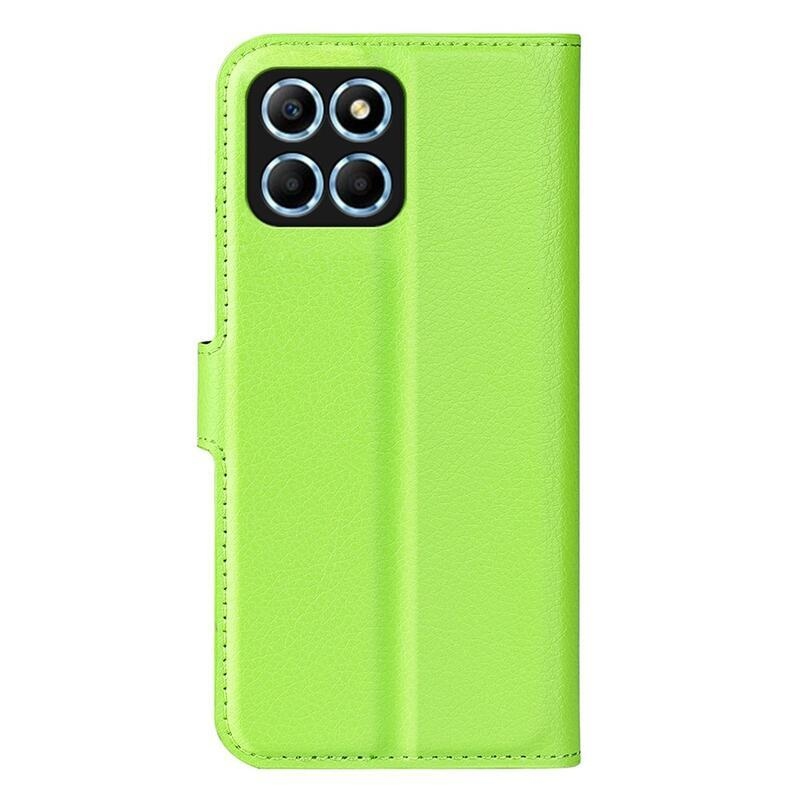 Litchi könyvtáska Honor X8 5G/Honor 70 Lite 5G - zöld