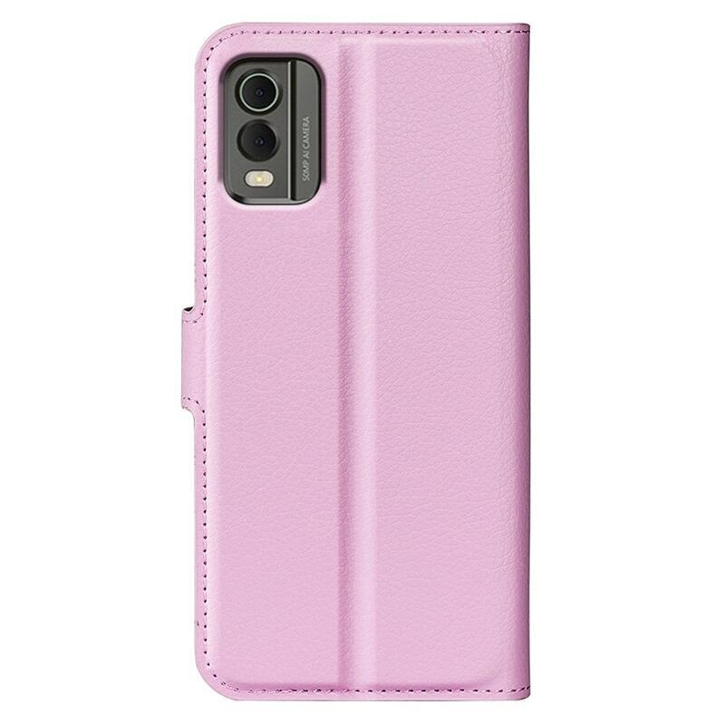 Litchi könyvtáska Nokia C32 készülékhez - rózsaszín