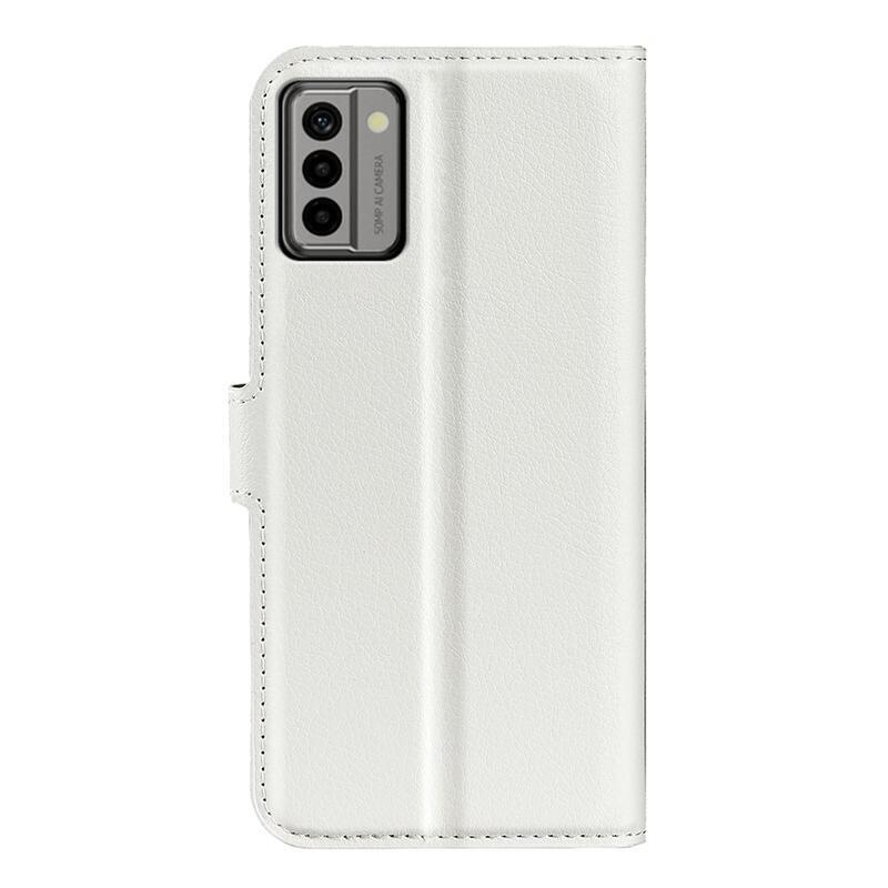 Litchi könyvtáska Nokia G22 készülékhez - fehér