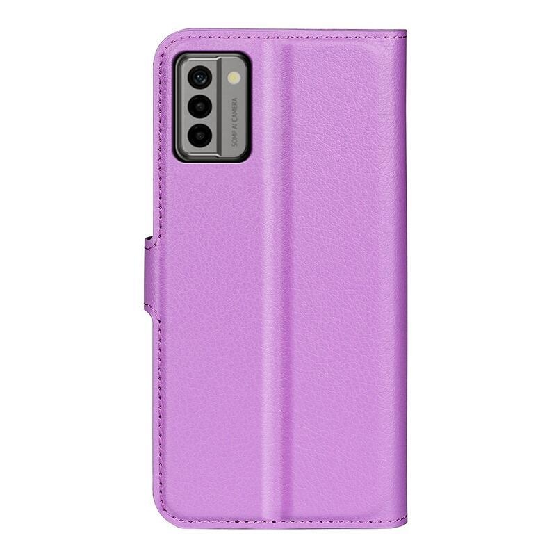 Litchi könyvtáska Nokia G22 készülékhez - lila