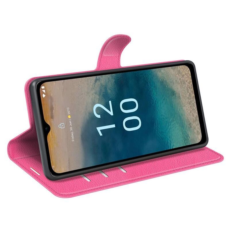 Litchi könyv tok Nokia G22-hez - rózsaszínű