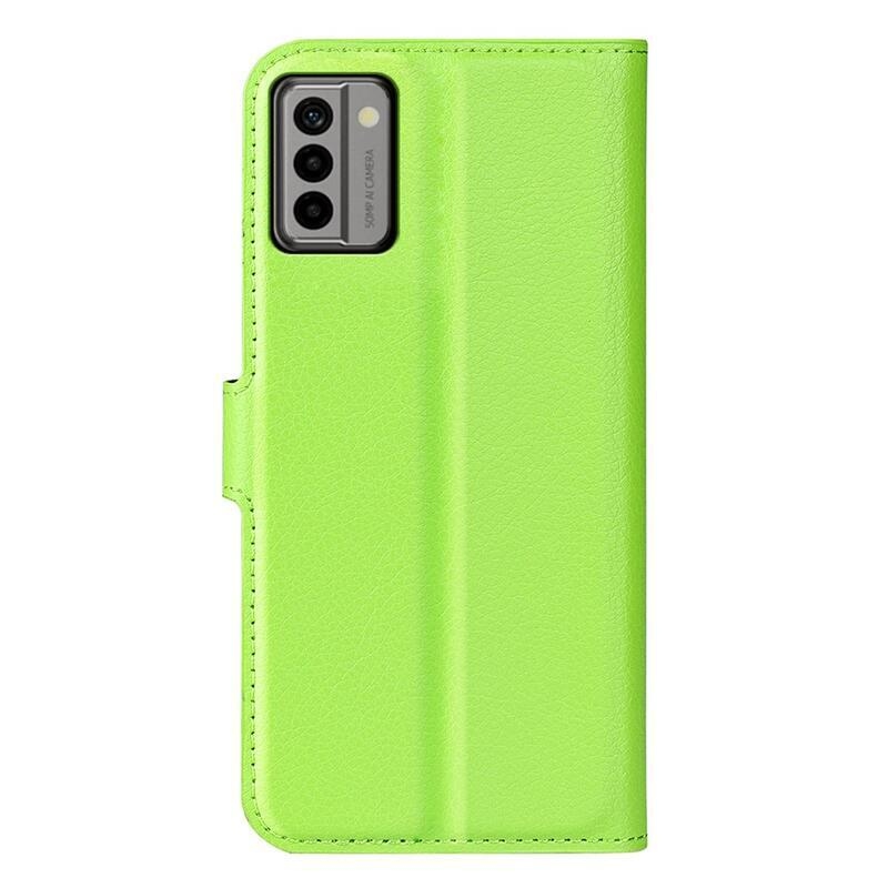 Litchi könyvtáska Nokia G22 készülékhez - zöld