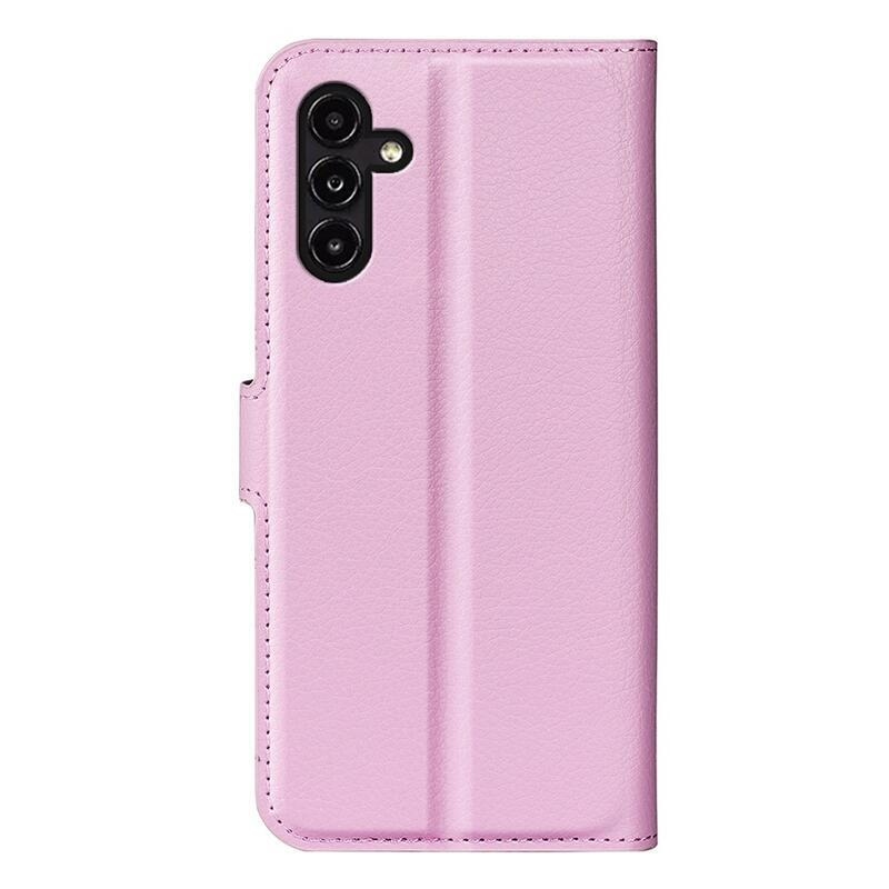 Litchi könyv tok Samsung Galaxy A14 4G/5G - rózsaszínű