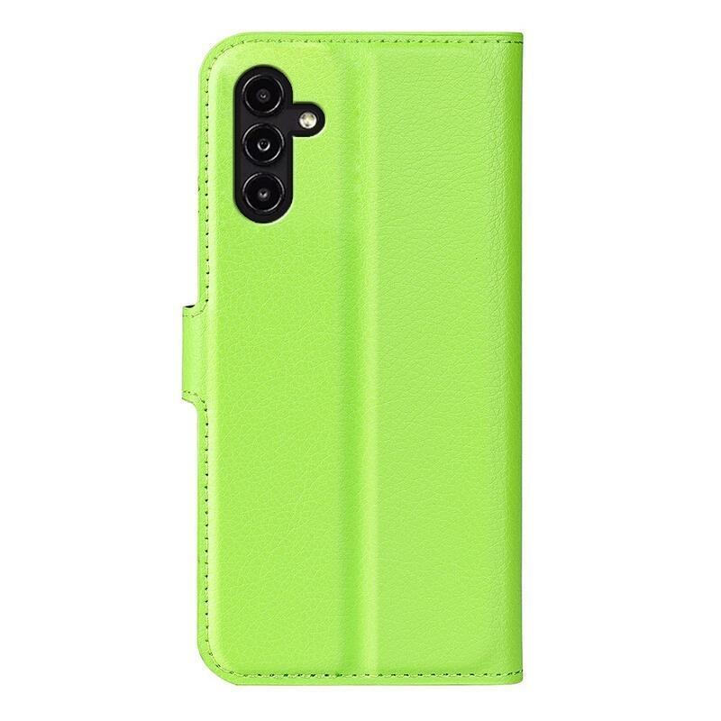 Litchi könyv tok Samsung Galaxy A14 4G/5G - zöld
