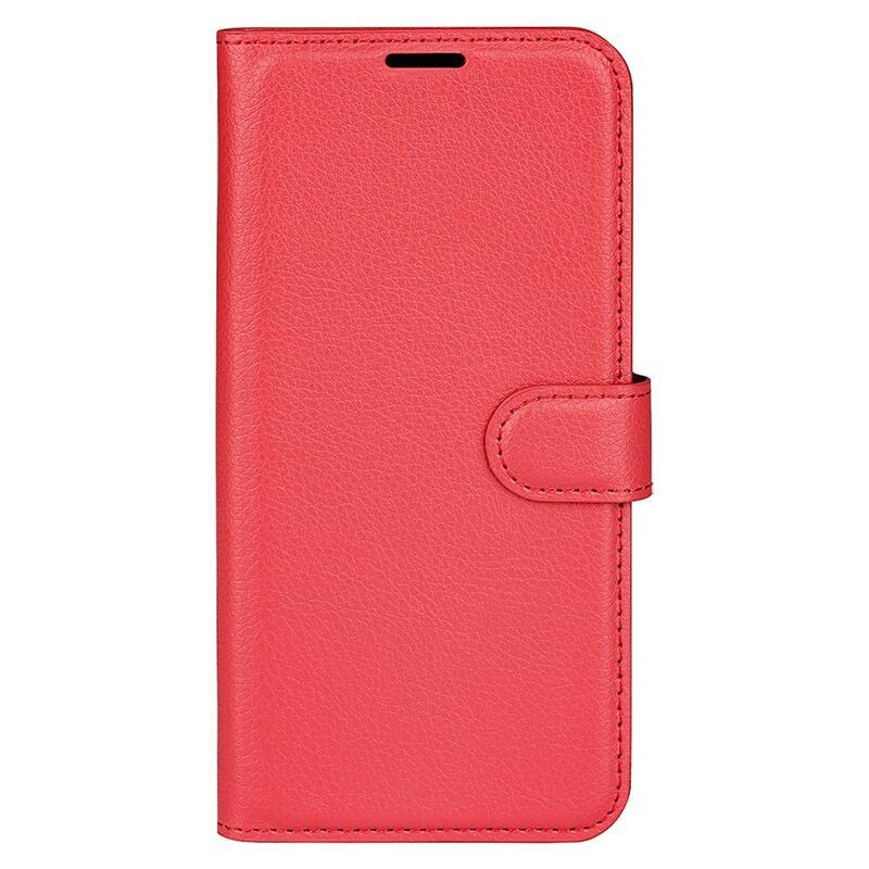 Litchi könyv tok Samsung Galaxy A34 5G - piros